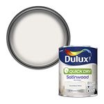 Dulux Quick Dry Satinwood Paint For Wood And Metal - Pure Brilliant White 750 ml