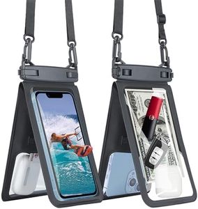 PEIYUI Series 9 Plus Double Space Waterproof Phone Pouch, Waterproof Phone Lanyard Case with iPhone 15/14/13/12 Pro Max/Pro/Plus, Galaxy S24/S23/S22/S21/Note 20/10 up to 7", Dry Bag for Vacation