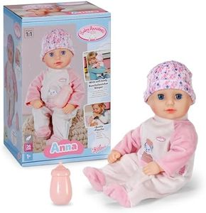 Baby Annabell Anna soft 36cm baby doll with Sleeping Eyes - Incl. bottle, hat & romper - First doll suitable for Children Aged 1+