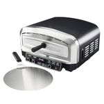 Cooks Professional Pizza Pro 450 | Electric Portable Pizza Oven Machine 2200W | Dual Heating Controls | Heats up to 450°C | Includes Stainless Steel Pizza Peel | Indoor & Outdoor Use