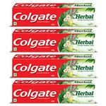 Colgate Herbal Toothpaste, Goodness of Natural Ingredients for Healthy Teeth, 800g, 200g X 4