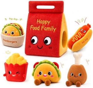 SAIMAND Baby Sensory Toys, Montessori Toys for 1 Year Old Plush Food Gifts