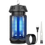 Pivalo Ultimate Electric Insect Killer Machine 20W Mosquito Bugs Zapper Fly Trap with 80m² Coverage Area for Indoor and Outdoor Home Backyard Kitchen Camping Powerful UV Light (Black, Pack of 1)