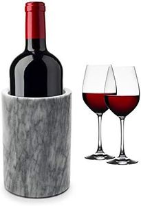 Elegant Marble Utensil Holder Crock - Kitchen Storage Organizer/Wine Chiller Cooler, White