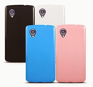 Funda para Nexus 5, Nexus 5, funda blanda para Nexus 5, agarre seguro, para LG Google Nexus 5 por cable y funda, diseño personalizado en paquete de venta al por menor, color blanco