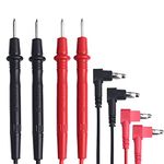 Multimeter Test Leads, Precision Sharp Probe Test Lead 1000V 10A for Multimeter Accessories, Professional Kit (2 pcs) (2 Pcs Multimeter Test Leads)