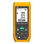 Fluke 410 100mtr Digital Laser Distance Meter Tape with Free Carry Case Large LCD Display Rechargable Battery IP65 Dust & Water Resistant for Distance Area and Volume Measurement (1 Year Warranty)