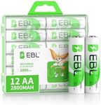 EBL Rechargeable AA Batteries 2800m