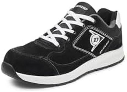 Dunlop Flying Luka, Botas Cortas al Tobillo Unisex Adulto, Negro, 45 EU