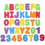 36 Pcs Multicolour Bath Letters and Numbers A-Z Letters 0-9 Numbers,Baby Bath Toys Bath Foam for Kids Fun Learning Bath Foam Kids Educational Bathroom Baby Shower Toddlers Kids Bath Toys