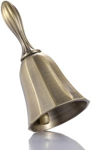 Homelavie Super Loud Solid Brass Hand Call Bell for Ringing at Wedding, Hand Bells for Seniors Bedside, Teacher Classroom Bell, Dinner Bell, Tibetan Bells, Meditation Bell, Gift for Bedridden Kids Mom