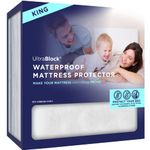 UltraPlush Premium Waterproof Mattress Protector, Luxurious, Soft & Comfortable, Protects Against Dust Mites and Allergens (Split King)