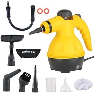 1000W Dampfreiniger Multifunktionaler Handdampfreiniger mit 10 Teilen Zubehör, Dampfreiniger Handgerät, Handdampfreiniger für Küche, Bad, Alles Boden, Polstermöbel, Fugen, Autositzen und Vorhängen