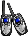 Retevis RT628 Kids Walkie Talkies, Long Range VOX for Children or Adult, Toy Gifts for Camping, Outdoor Adventures, Family Games (1 Pair,Silver)