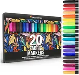 Zenacolor 20 Fabric Markers Pens Se