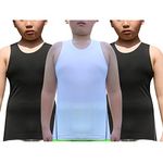 LANBAOSI Boy's 3 Pack Compression Sleeveless Shirt Soccer Training Kids Tank Top Undershirts