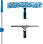 Unger Professional Total Pro Kit; Window Cleaning Kit; All-in One Window Washing Kit; Squeegee, Window Washer, Telescopic Pole; Streak-Free Results