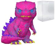 POP Godzilla vs Kong - Godzilla Blacklight Limited Edition Funko Vinyl Figure (Bundled with Compatible Box Protector Case), Multicolor, 3.75