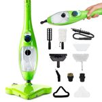 H2O X5 Steam Mop with Dualblast head and Handheld Steam Cleaner For Floor Cleaning, Hardwood Floors, Grout Cleaner, Upholstery Cleaner, Tiles and Carpets