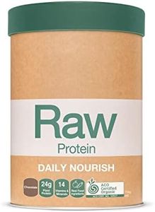 Amazonia Raw Protein Daily Nourish Chocolate – All-in-One Vegan Plant Protein & Multivitamin, low FODMAP, Certified Organic, Kosher, 24.5g Protein, Dietary Fiber, Gluten-Free, No Added Sugar, Supports Digestion & Immunity – 750g