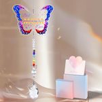 Best Mom Ever - Handcrafted Butterfly Suncatcher Christmas Birthday Gifts for Mom from Son Daughter, Home, Office, Bedroom, Living Room, Garden Decor (Acrylic-Butterfly-Color, Mom)