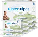 WaterWipes Baby Wipes, Textured Sensitive Baby Diaper Wipes, 99.9% Water, Unscented & Hypoallergenic, for Baby & Toddlers, 12 Packs (720 Count), White