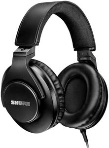 Shure SRH440A Over-Ear Wired Headphones for Monitoring & Recording, Professional Studio Grade, Enhanced Frequency Response, Work with All Audio Devices, Adjustable & Collapsible Design - 2022 Version