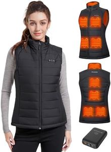 Evonicc Heated Vest for Women with 7.4V 16000mAh Battery Pack, Lightweight Heated Clothing, Washable Women's Heated Vest for outdoor Sports