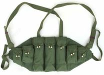 Military Canvas Type 56 Chest Rig Magazine Pouch Ammo Bandolier Green Magazine Pouch Carrier Ammo Bag Bandolier