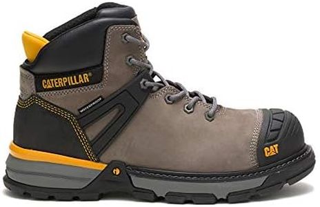 CAT Footwear Men's Excavator Superlite Waterproof Carbon Composite Toe CSA Safety Boot, Pewter, 12 W US