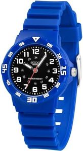 Children Analog Watch Waterproof Time Teaching Boys Girls Watch Soft Band Wrist Watch for Kids