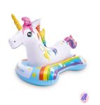 KidsZeeNie® Magical Unicorn Ride-On Air Inflatable Swimming Pool Float| Children Safety Rider Tube Float for Water Fun |Floater Raft Lounger Pool Mattress for Kids & Adults with Handles (Age 3+)