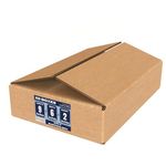SECUREMENT® 3 Ply Corrugated Box for packing for Secure Shipping, Moving, Courier & Goods Transportation - 9x6x2 inches (50 Boxes)