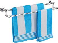 Plantex Premium Stainless Steel & Aluminium Towel Rod/Towel Hanger for Bathroom/Towel Stand/Bathroom Accessories (24 Inch-Chrome)