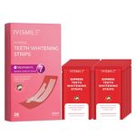 IVISMILE Teeth Whitening Strips 14 TREATMENTS KIT-SENSITIVE TEETH WHITENER,ENAMEL SAFE WHITE STRIPS,DEEP STAIN REMOVER -INSTANT TEETH WHITENING WITHOUT HARM (28 STRIPS)-FOR THE PERFECT SMILE.