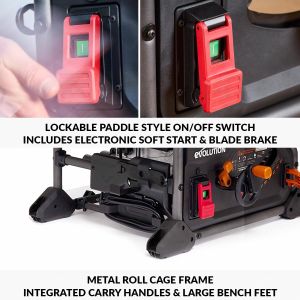 Evolution Table Saw – 255mm Blade, Powerful Cutting Tool