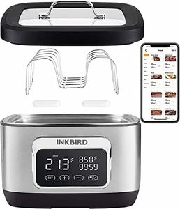 Inkbird Sous Vide Water Oven ISV-500W, 3-in-1 Wifi Slow Cooker 8L 700W, 3D Rapid Heating with Rack Divider, App Preset Recipes, Accurate Temp, Timer, Low Water Level Alarm, Ultra Quiet