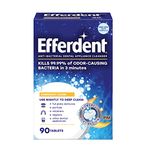 Efferdent PM Overnight Anti-Bacterial Denture Cleanser Tablets, 90 Count