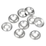 uxcell #8 304 Stainless Steel Cup Washer Countersunk for Screw Bolt 150pcs