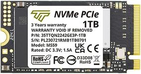 Timetec 1TB M.2 2242 SSD NVMe PCIe Gen3x4 Single Sided Read/Write Speed Up to 2,500/1,700 MB/s Compatible with Lenovo Thinkpad X1 Nano Gen 2 /ThinkPad 11e Yoga Gen 6 /Thinkpad E15 Laptop and Desktop