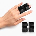YEVON 2PCS Finger Splint - Enhanced Trigger Finger Brace with 2 Aluminum Support Bars, Breathable Finger Buddy Wraps, Adjustable Finger Support Sleeve for Arthritis, Pain Relief and Sport Injuries