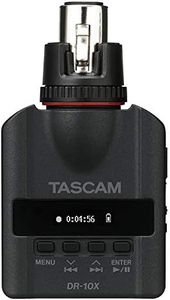 TASCAM XLR Micro Audio Portable Digital Recorder for XLR Microphones, Voice Recorder, Interview and News Gathering, Black (DR-10X)