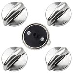 AMI PARTS Fits for GE Profile Stove Knobs WB03K10303 Gas Stove Knobs Replacements - (Not Universal) Surface Burner Control Knob Replace WB03K10208, AH3486484, EA3486484, 1810427 5-Pack