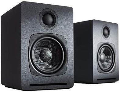 Audioengine A1 Wireless Bluetooth Speaker 30W Powered Desktop Speakers, A 2-Way Sound System, Stream with aptX Codec Built-in 16Bit DAC and Amplifier (Dark Grey)
