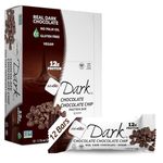 NuGo Dark Chocolate Chocolate Chip, 12g Vegan Protein, 200 Calories, Gluten Free, 12 Count