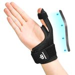 INDEEMAX Thumb Brace Splint for Right & Left Hand, One Size Thumb Spica Splints for Trigger Finger, Arthritis,Tendonitis, CMC, Adjustable Thumb Stabilizer for Men & Women