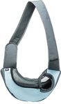 Trixie Pet Carrier Head Out Sling Bag, Perfect for Puppies, Cats and Tiny Pets, Holds up to 5kg, 30 x 4 x 49 cm, Grey/Blue