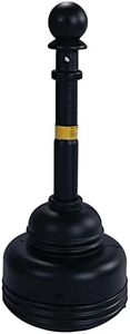 Eagle 1206BLACK High Density Polyethylene (HDPE) SafeSmoker Cigarette Receptacle, 5 quarts Capacity, 37.75" Height, 15.25"" Diameter, Black