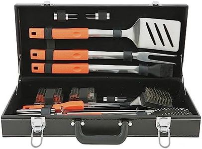 Mr Bar B Q, INC. 94006 X Grip Caoutchouc Lot de 20 pièces en Noir Attache Case