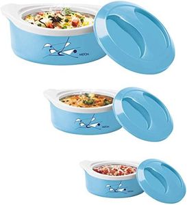 Milton Marvel Insulated Steel Casseroles Junior Gift Set 3 Pieces Blue